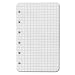 Landre Ringbucheinlagen 74x127mm 60g/qm kariert VE=50 Blatt