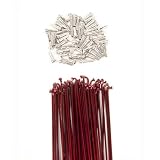 DK Double Butted Spokes Red Anodized 50pcs