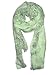 VISKEY Women Girls Fashion Soft Scarf Wrap Chiffon Shawl Silk Scarves,green,pattern