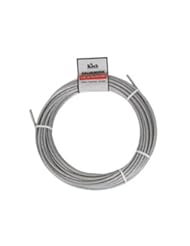 Koch A45172 3/16-1/4 by 20-Feet 7 by 19 Cable , Clear Vinyl Coated