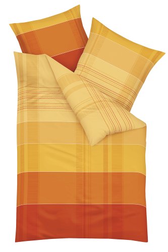 Kaeppel G-097906-07D3-VA97 Bettw&auml;sche 2-teilig Young Style 155 x 220 cm Satin, orange Preisvergleich