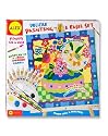 Alex Flowers Deluxe Painting and Wooden Easel Set - 16" X 16" Canvas and Acrylic Paints