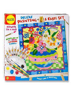 416p54u9TFL Alex Flowers Deluxe Painting and Wooden Easel Set   16 X 16 Canvas and Acrylic Paints