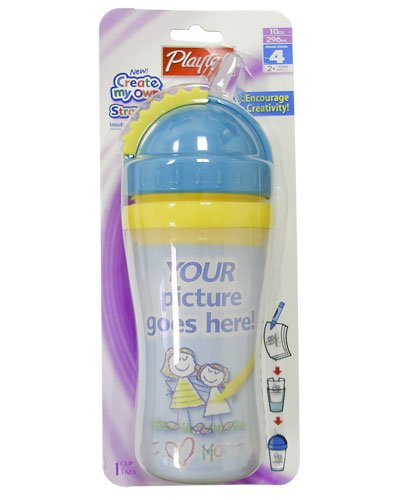 Playtex Baby Create My Own Cup Insulated & Spill-Proof Straw Cup: Turquoise