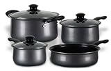 Review Furniture On The Web  / Chefs Du Jour Grey Seven Piece Cookware Set