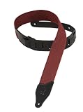 Levy's Leathers 2 Tweed Cotton Guitar Strap,Red