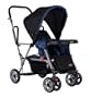 Joovy Caboose Stand-On Tandem, Blue Check