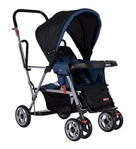 Joovy Caboose Stand-On Tandem, Blue Check