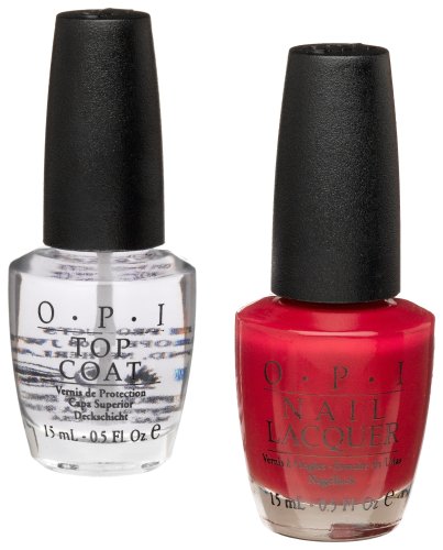 OPI Nail Polish, 20 Candles On A Cake (W31), 0.5-Ounce & Classic Top Coat 0.5-Ounce by OPI