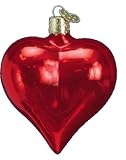 Old World Christmas Large Shiny Heart Ornament