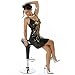 Traumhaftes Cocktailkleid Schwarz Gold (8177)