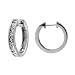 14k White or Yellow Gold Channel-Set Diamond Hoop Earrings (3/4 cttw, H-I Color, I1-I2 Clarity)