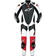 Alpinestars GP Pro Men's 1-Piece Leather Street Racing Motorcycle Race Suits - Black/White/Red