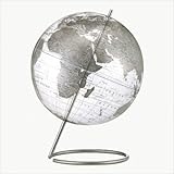 Crystal Marquise Transparent Silver World Globe