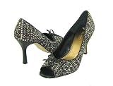 Anne Klein Ande Womens Peep Toe Pump Size 7 Black