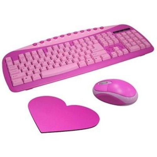 Childrens Toyshop  Electronics : Pink Chic Girls USB Keyboard and Mouse Gift Set