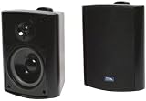 TIC CORPORATION AS P60B Indoor/Outdoor 60-Watt Speakers with 70 Volt Switching (Black)