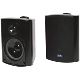 TIC CORPORATION AS P60B Indoor/Outdoor 60-Watt Speakers with 70 Volt Switching (Black)
