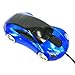 HDE Blue Sports Car Mouse USB Optical w/ Scroll Wheel