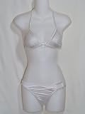 Guess Silver Sparkle Bikini w/White Buckles