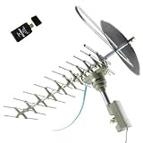 WA898TG UHF/VHF TV Remote Control Antenna Full-direction Rotation Plus AGPtek USB 2.0 All-in-one Card Reader