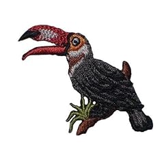 Vogel Tukan 5,6 cm * 4,4 cm B�GELBILD AUFN�HER APPLIKATION Tier Tiere V�gel Paradies Paradiesvogel