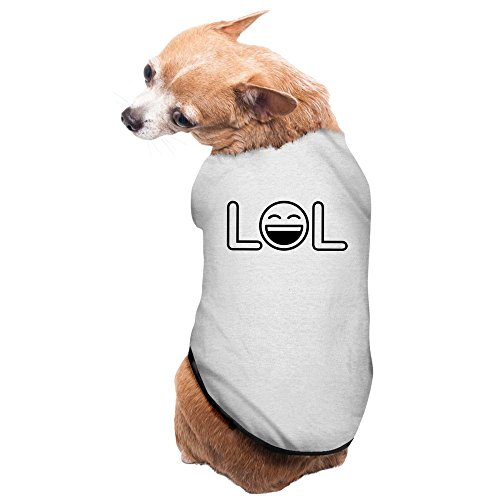 PuppyFasion Smiley Lol Laughter Lol Cute Pet Dog Vest Gray