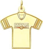 14K Gold NFL New York Giants Football Jersey Charm