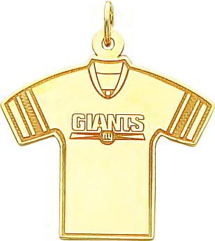 14K Gold NFL New York Giants Football Jersey Charm