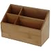 Edler BAMBUS Schreibtischbutler - Schreibtischorganizer - Stiftehalter - Stiftebox - Organizier - 27 x 12 x 18 cm (LxBxH
