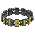 Rasta Magnetic Bracelet - Lion