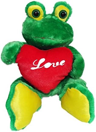 Valentine Plush Adorable Frog Gift w/ Heart of Love