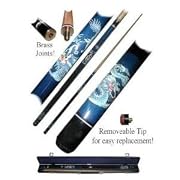 Hardwood Pool Stick: Blue Dragon