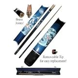 Hardwood Pool Stick: Blue Dragon
