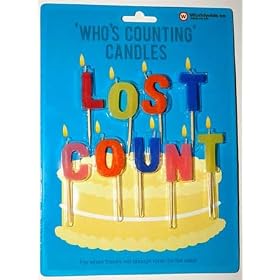 "Lost Count" Birthday Cake Candles