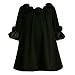 Bonnie Jean Toddler Girls 2T-4T BLACK KNIT SATIN Badge NECKLINE BUBBLE SKIRT Special Occasion Wedding Flower Girl Pageant Party Dress