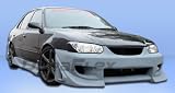 2001-2002 Toyota Corolla Blitz Complete Kit: This Complete Kit Includes Blits Front Bumper (100278), Blits Rear Bumper (102035), and Blits Side Skirts (102036).