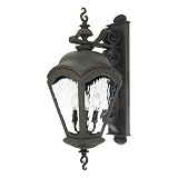 Quoizel AMA8751TB Amalfi 26-Inch Large Wall Lantern with Terra Bronze Finish