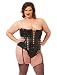 Full Lace Up Leather Corset