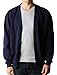 LE3NO Premium Mens Oversized Soft Knit V Neck Cardigan Sweater