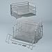 Seville Classics Office Desk Organizer, Platinum Mesh 6-Trays
