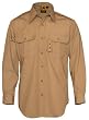 Khaki Poly / Cotton Ripstop LS Tactical Dress Shirt