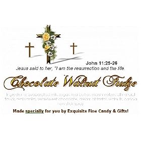 Christian Crosses Chocolate Walnut Fudge Box - 1 Pound