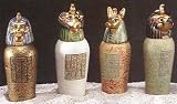 Egyptian Canopic Jars Jar Set of 4 Ancient Egypt - New Gift Set