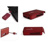 Cardette Media Card Reader, Red