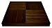 Simply Bamboo Brown Extra Large Square Ribbed Bamboo Serving Tray | Decorative Platters for Ottoman | Kitchen Tabletop | Coffee Tray - 20