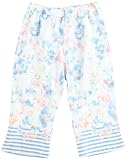 (ナルエー)narue Wガーゼ フラワーボーダープリント ”ゆったりんこ”（レディース用ステテコ） 12-32106