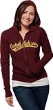 Central Michigan Chippewas Women's Distressed Tail Sweep Full Zip Hooded Sweatshirt
