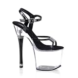 GLAMOUR-731, 7 Inch R/S Cone Heel Shoes