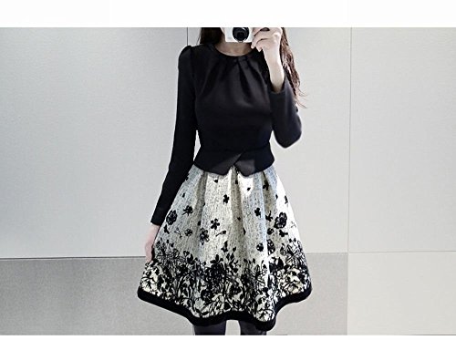 formanism エレガント ウール フェイク ツーピース風 ワンピース レディース